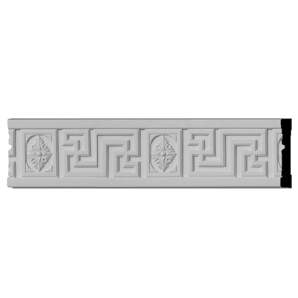 Ekena Millwork SAMPLE - 4 1/4"H x 5/8"P x 12"L Nestor Greek Key Chair Rail SAMPLE-CHA04X00NS - main